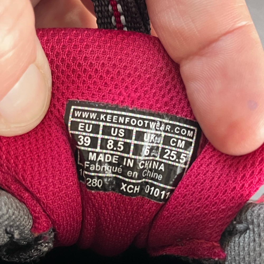 Keen Womens Koven Hiking Boots Size 8.5 Gray Leather Sneaker Outdoor Trail Shoes - Picture 9 of 9